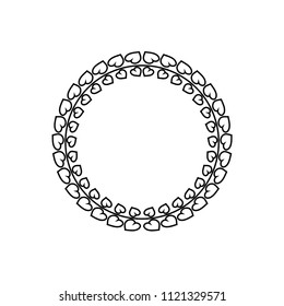 laurel wreath icon vector template
