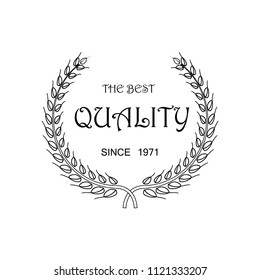 laurel wreath icon vector template