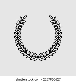 Laurel wreath Icon Vector. trendy style illustration on white background 