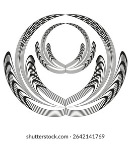 Laurel wreath icon. Victory accolade symbol. Achievement award graphic. Vector triumph emblem.
