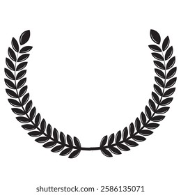 laurel wreath icon winner symbol logo template