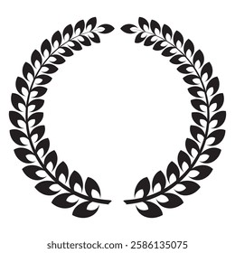 laurel wreath icon winner symbol logo template