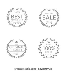 Laurel wreath icons. Best quality Sale Original brand Best offer