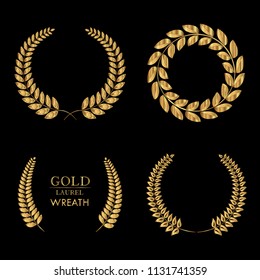 Laurel wreath icon.Vector wreath design.