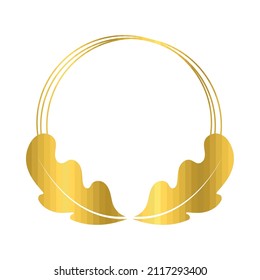 laurel wreath image over white