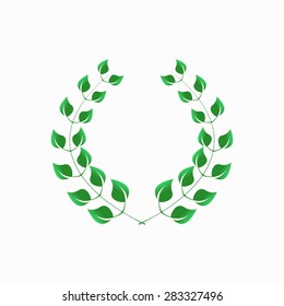 Laurel wreath isolated on a background - vector