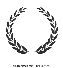 Laurel Wreath Isolated On White Background Stock Vector (Royalty Free ...