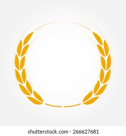 Laurel Wreath Isolated On White Background Stock Vector (Royalty Free ...