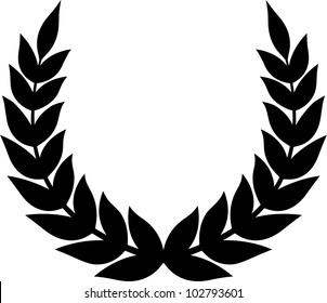 Laurel wreath isolated - Vector