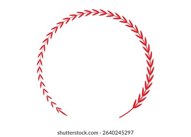 laurel wreath isolated vector illustration.