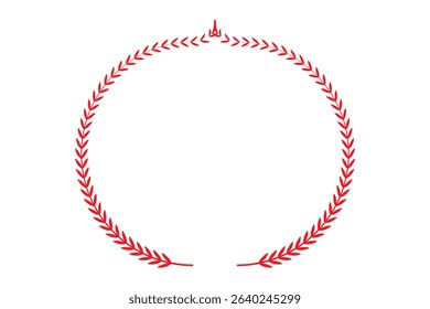 laurel wreath isolated vector illustration.