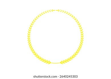 laurel wreath isolated vector illustration.