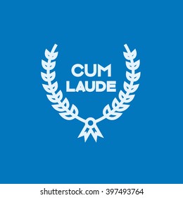 Laurel wreath line icon.