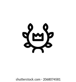 Laurel Wreath Line Icon, Vector Template