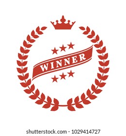 Laurel wreath on white background. Vector Illustration