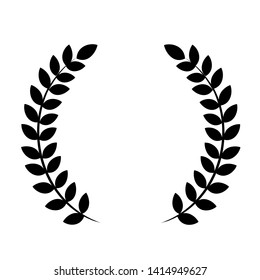 Laurel wreath  on white background. Vector Illustration