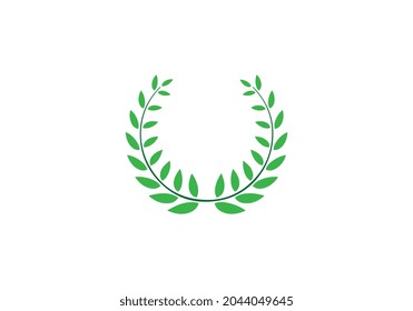 Laurel Wreath. Laurel wreath on white background.
