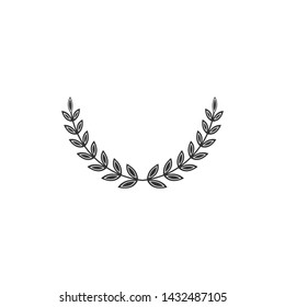 Laurel Wreath Ornamental Leaf Icon