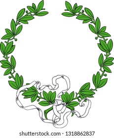 Laurel Wreath Ribbon