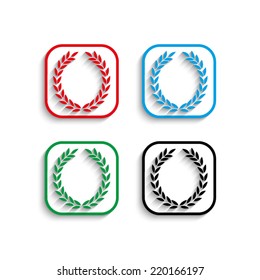 Laurel Wreath with shadow 