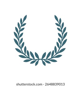 Diseño de Vector de silueta de corona de laurel