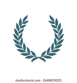 Laurel wreath silhouette vector design