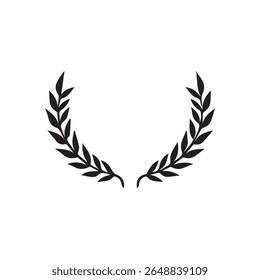 Laurel wreath silhouette vector design