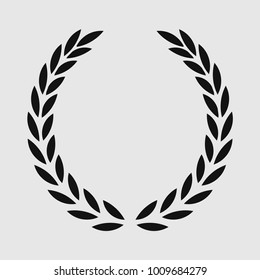 Laurel wreath, sports emblem, Icon Vector, stamp