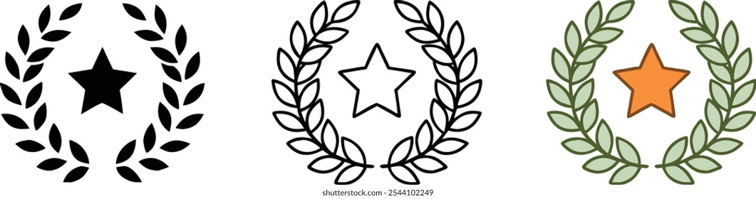 Laurel Wreath with Star Award Achievement