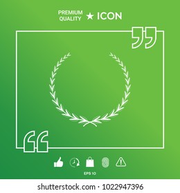 Laurel wreath - symbol
