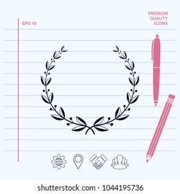 Laurel wreath symbol