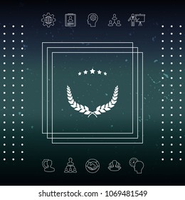 Laurel wreath symbol