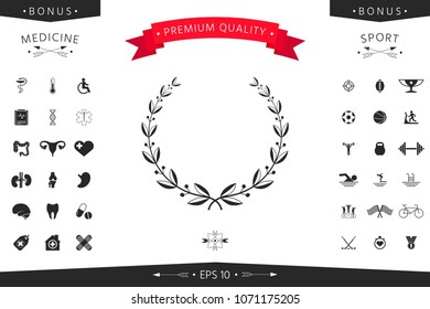 Laurel wreath symbol