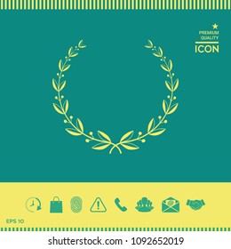 Laurel wreath symbol