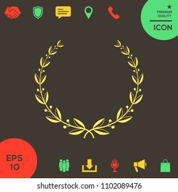 Laurel wreath symbol
