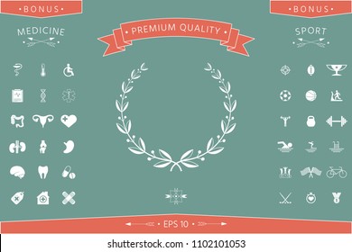 Laurel wreath symbol