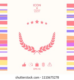Laurel wreath symbol