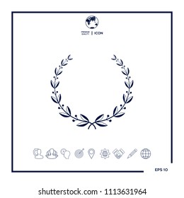 Laurel wreath symbol