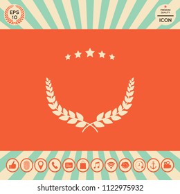 Laurel wreath symbol