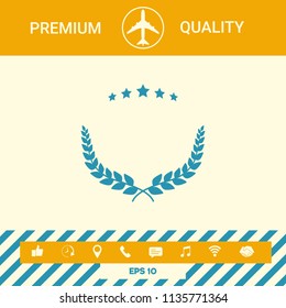 Laurel wreath symbol