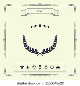 Laurel wreath symbol
