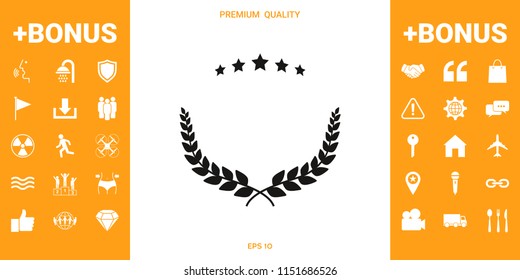 Laurel wreath symbol