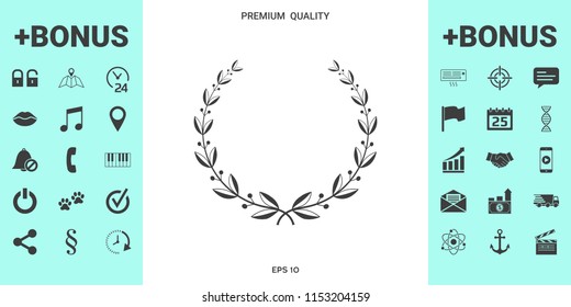 Laurel wreath symbol