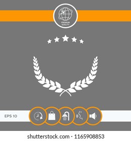 Laurel wreath symbol