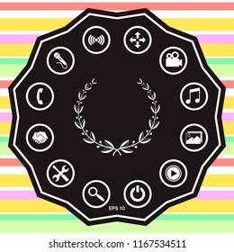 Laurel wreath symbol