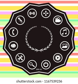 Laurel wreath, symbol