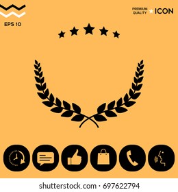 Laurel wreath symbol