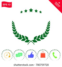 Laurel wreath symbol