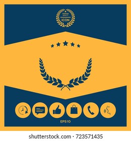 Laurel wreath symbol