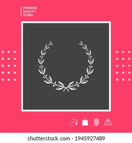 Laurel wreath symbol. Elements for your design